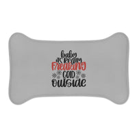 Baby Its Freaking Cold Outside Pet Feeding Mats! Foxy Pets! Winter Vibes! FreckledFoxCompany