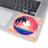 Beach Sunset Blush Pink Vinyl Sticker! FreckledFoxCompany