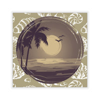 Beach Sunset Sepia Colored Vinyl Sticker! FreckledFoxCompany