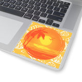 Beach Sunset Yellow Vinyl Sticker! FreckledFoxCompany