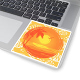 Beach Sunset Yellow Vinyl Sticker! FreckledFoxCompany