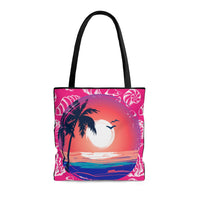 Beach Tote Bag Bright Pink! FreckledFoxCompany