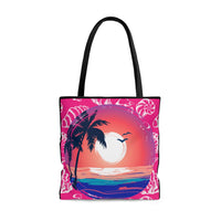 Beach Tote Bag Bright Pink! FreckledFoxCompany
