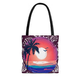 Beach Tote Bag Dark Purple! FreckledFoxCompany
