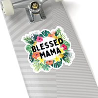 Blessed Mama Black Writing Vinyl Sticker! Mothers Day Gift! FreckledFoxCompany