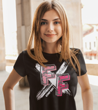 Blush Pink and Black Graphic Tee! Freckled Fox Company, Unisex, T-Shirt, Graphic Tees FreckledFoxCompany