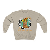 Boots Lace and Grace Unisex Western Inspired Crewneck Sweatshirt! Fall Vibes! FreckledFoxCompany