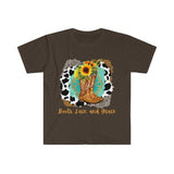 Boots Lace and Grace Unisex Western Inspired Graphic Tees! Fall Vibes! FreckledFoxCompany