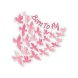 Born To Fly Blush Pink Vinyl Sticker! FreckledFoxCompany