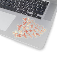 Born To Fly Coral Colored Vinyl Sticker! FreckledFoxCompany