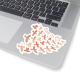 Born To Fly Coral Colored Vinyl Sticker! FreckledFoxCompany