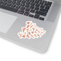 Born To Fly Coral Colored Vinyl Sticker! FreckledFoxCompany
