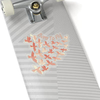 Born To Fly Coral Colored Vinyl Sticker! FreckledFoxCompany