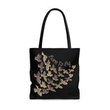 Born To Fly Mauve Brown Tote Bag! FreckledFoxCompany