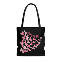 Born To Fly Ombre Hot Pink Tote Bag! FreckledFoxCompany