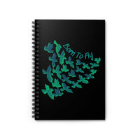 Born To Fly Ombre Teal Blue Journal! FreckledFoxCompany