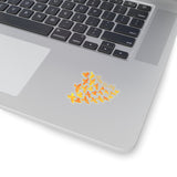 Born To Fly Ombre Yellow Vinyl Sticker! FreckledFoxCompany