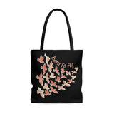 Born To Fly Pink Ombre Tote Bag! FreckledFoxCompany