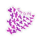 Born To Fly Purple Ombre Vinyl Sticker! FreckledFoxCompany