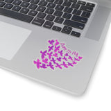 Born To Fly Purple Ombre Vinyl Sticker! FreckledFoxCompany