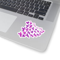 Born To Fly Purple Ombre Vinyl Sticker! FreckledFoxCompany