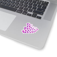 Born To Fly Purple Ombre Vinyl Sticker! FreckledFoxCompany