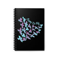 Born To Fly Purple and Light Blue Journal! FreckledFoxCompany
