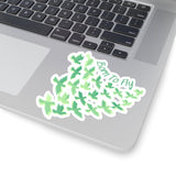 Born To Fly Sea Foam Green Vinyl Sticker! FreckledFoxCompany