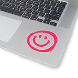 Bright Pink Smile More Vinyl Sticker! FreckledFoxCompany