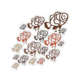 Brown Ombre Fish Vinyl Sticker! FreckledFoxCompany