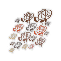 Brown Ombre Fish Vinyl Sticker! FreckledFoxCompany