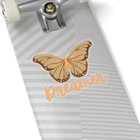 Brown and Crème Butterfly Dreamer Vinyl Sticker! FreckledFoxCompany