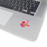 Bubbling Hearts Vinyl Sticker! FreckledFoxCompany