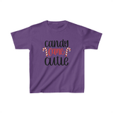 Candy Cane Cutie Unisex Kids Heavy Cotton Graphic Tees! Foxy Kids! Winter Vibes! FreckledFoxCompany