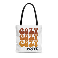 Cozy Cozy Cozy Vibes Retro Inspired Tote Bag! Fall Vibes! FreckledFoxCompany
