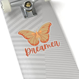 Crème and Coral Butterfly Dreamer Vinyl Sticker! FreckledFoxCompany