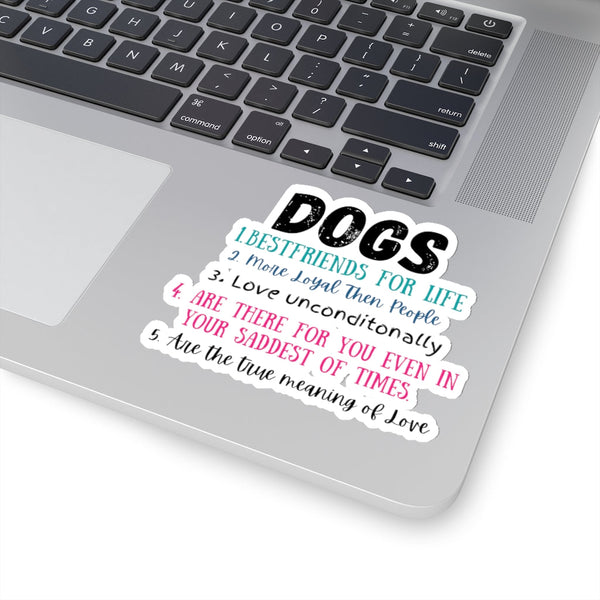 Dog Best Friends Forever Stickers! Cut to edge, white or transparent, 4 sizes. FreckledFoxCompany
