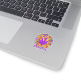 Dreamer Flower Girl Medium Bright Purple Vinyl Sticker! FreckledFoxCompany
