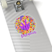Dreamer Flower Girl Medium Bright Purple Vinyl Sticker! FreckledFoxCompany