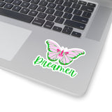 Dreamer Light Pink and Green Butterfly Vinyl Sticker! FreckledFoxCompany