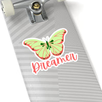 Dreamer Mint Green and Blush Pink Butterfly Vinyl Sticker! FreckledFoxCompany