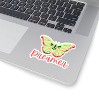Dreamer Mint Green and Blush Pink Butterfly Vinyl Sticker! FreckledFoxCompany