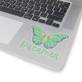 Dreamer Sea Blue Butterfly Vinyl Sticker! FreckledFoxCompany