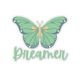 Dreamer Sea Blue Butterfly Vinyl Sticker! FreckledFoxCompany