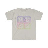 Floral Block Love Sign Valentines Day Graphic Tees! Unisex, 100% Cotton, Ultra Soft! FreckledFoxCompany
