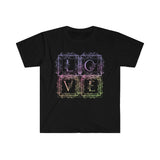 Floral Block Love Sign Valentines Day Graphic Tees! Unisex, 100% Cotton, Ultra Soft! FreckledFoxCompany