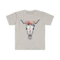 Floral Cow Skull Graphic Tees! Unisex, 100% Cotton, Ultra Soft FreckledFoxCompany