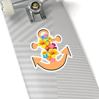 Floral Crème Anchor Vinyl Sticker! FreckledFoxCompany