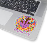 Floral Dreamer Dark Purple Vinyl Sticker! FreckledFoxCompany