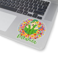 Floral Dreamer Light Green Vinyl Sticker! FreckledFoxCompany